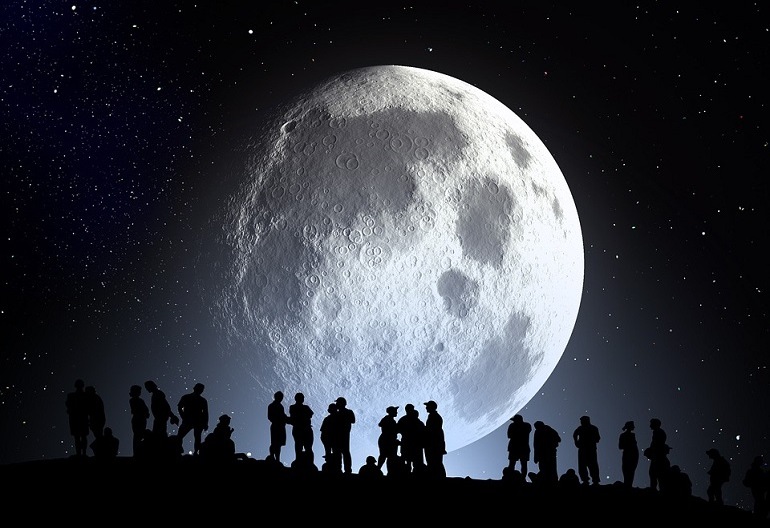 Przeniesienie do informacji o tytule: Wspólne oglądanie Księżyca i Jowisza